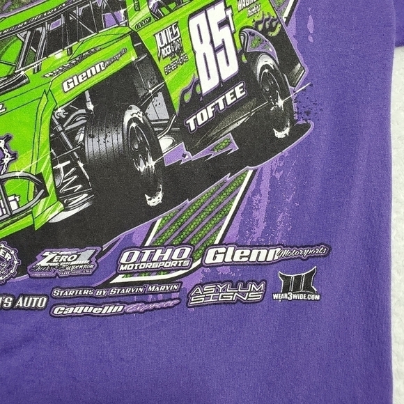 Vintage Port & Company Purple Unisex Graphic T-Shirt Size Medium - Picture 9 of 10